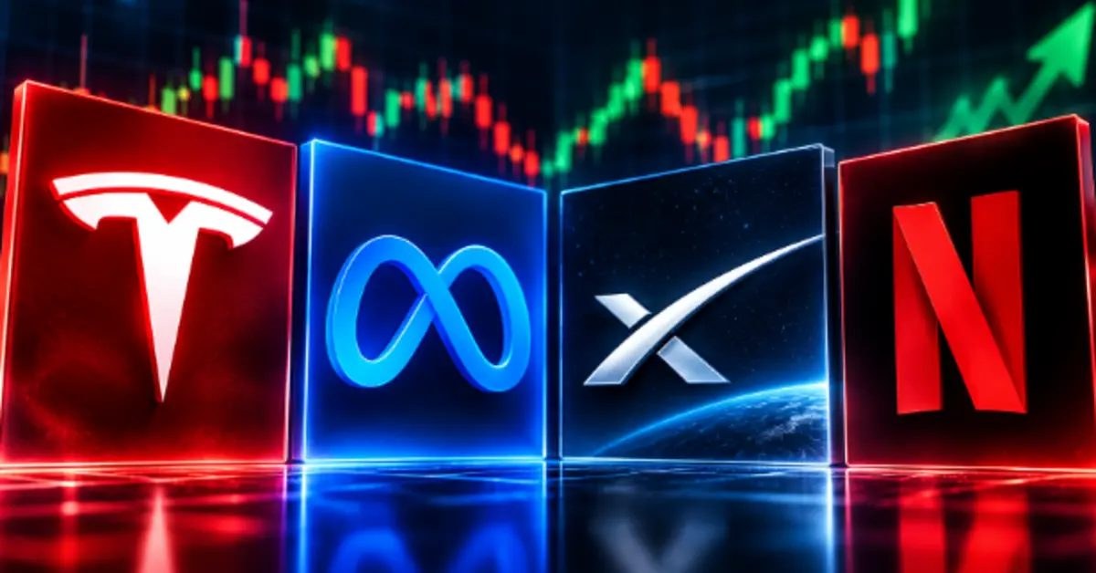 Why Tesla, Meta, SpaceX and Netflix Could See Big Moves This Week